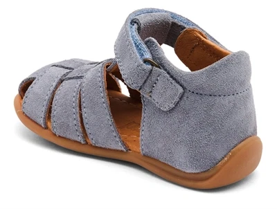 Bisgaard Carly sandal sky med lukket tå og velcro