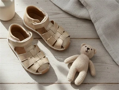 Bisgaard caramel glitter sandal Billie
