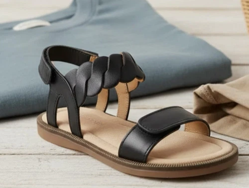 Bisgaard sort sandal Cille