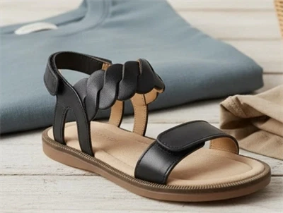 Bisgaard sort sandal Cille