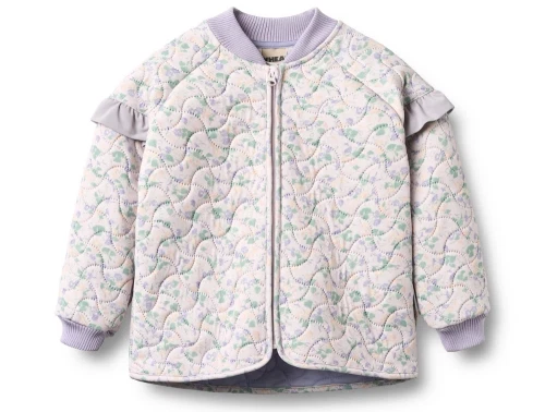 Wheat Stjerna thermo jakke purple light petunias forside med flæser