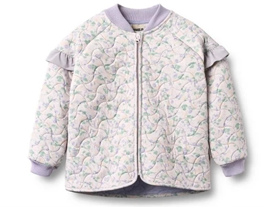 Wheat Stjerna thermo jakke purple light petunias forside med flæser