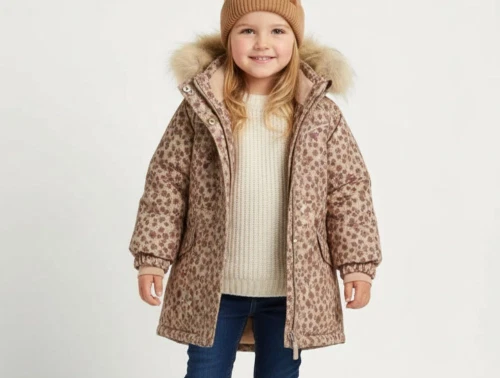 Wheat vinterjakke Mathilde winter blush flowers