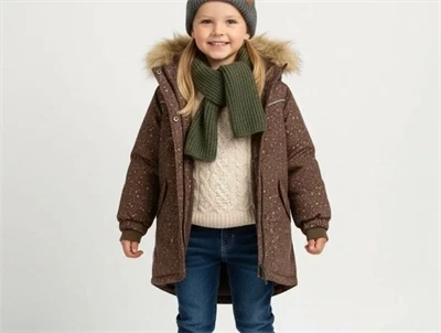 Wheat eggplant buttercups Mathilde vinterjakke