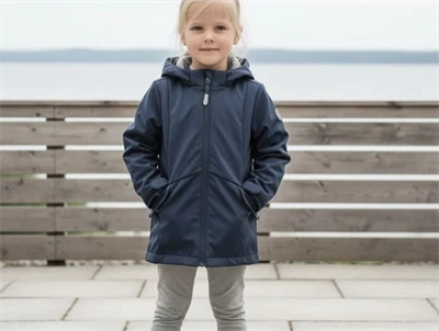 Wheat overgangsjakke/softshell jakke Lisa greyblue