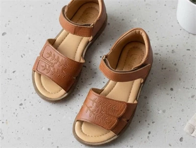 Bisgaard sandal Alexa cognac med velcro