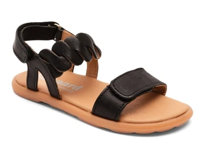 Bisgaard Cille sandal sort med flettet detalje