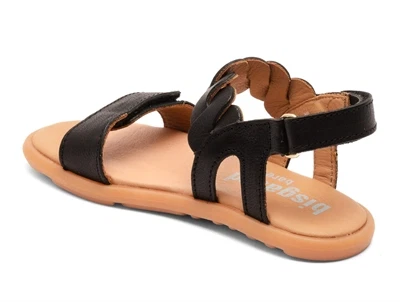 Bisgaard Cille sandal sort med flettet detalje