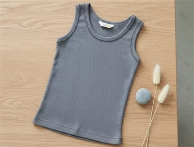 Joha grå undertrøje merinould/silke med blonde