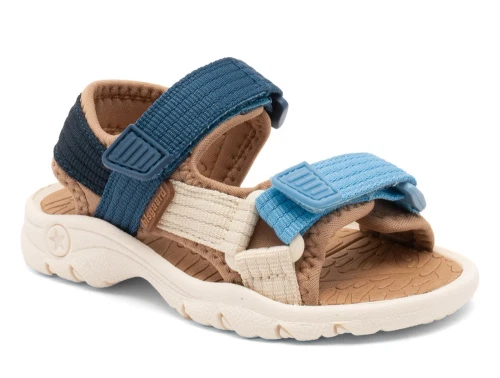 Bisgaard Nico sandal blå med velcro