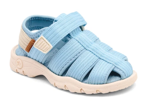 Bisgaard Niki sandal sky med lukket tå og velcro
