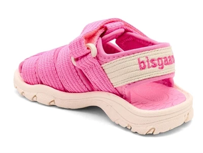Bisgaard Niki sandal pink med lukket tå og velcro