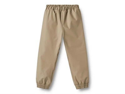 Wheat termo regnbukser i beige nuance set forfra