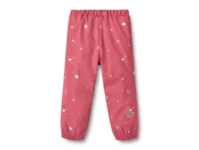 Wheat termo regnbukser floating flowers med print set bagfra