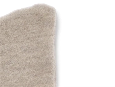 Wheat Wool fleece balaclava khaki melange set fra siden