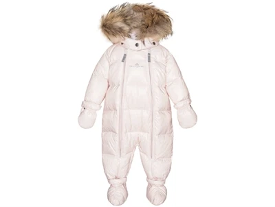 VER de TERRE vinter flyverdragt i rose powder med dunfyld og pels VER de TERRE vinter flyverdragt 