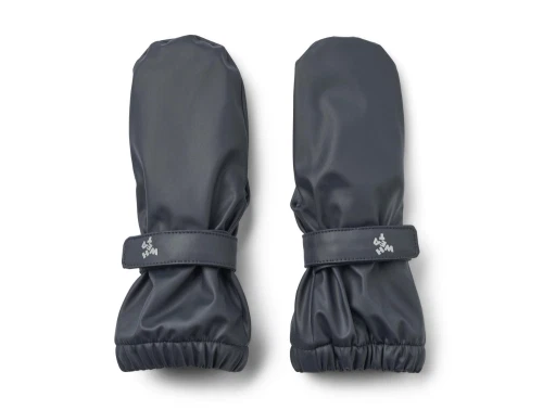 Wheat gummivanter ink med fleecefoer og velcrolukning set forfra