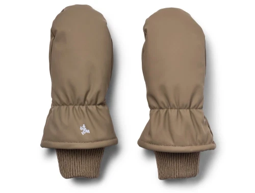 Wheat luffer dry wood med ribkant og fleecefoer set forfra