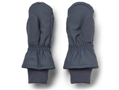 Wheat luffer greyblue med ribkant og fleecefoer set bagfra