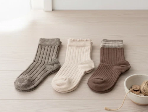 MP strømper brown sienna glitter bomuld (3-pak)