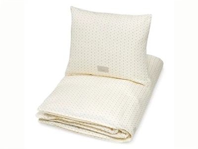 Cam Cam Copenhagen sengetøj i råhvid nuance med rowan print 140x200 cm