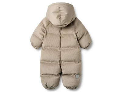 Wheat køredragt grey stone set bagfra med hætte