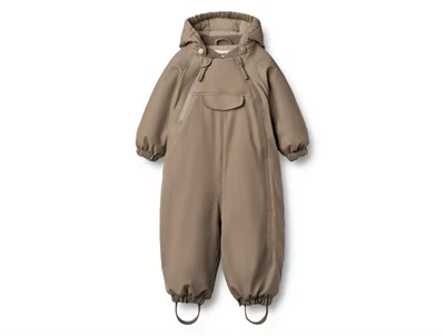 Wheat flyverdragt dry wood med fleecefoer og dobbeltlynlås set forfra