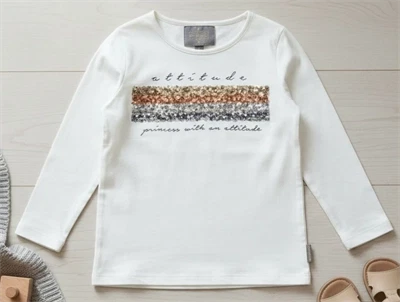 Creamie t-shirt cloud sequins