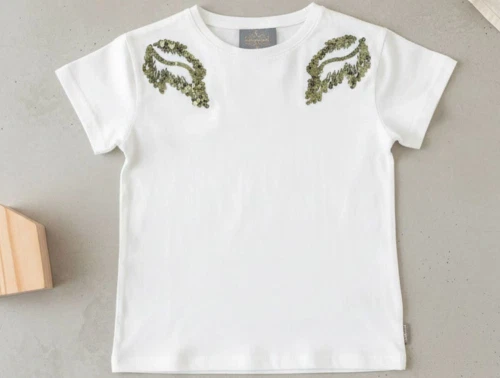 Creamie t-shirt cloud leaf