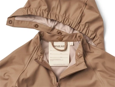 Wheat Charlie regnsæt hazel detalje aftagelig hætte