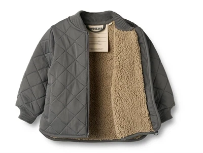 Wheat thermo jakke i farven black sea med synligt for