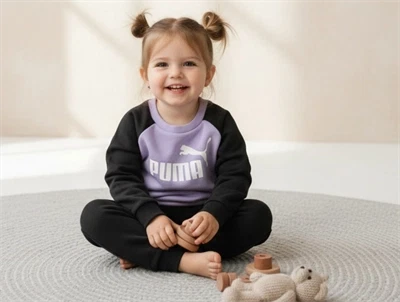 Puma vivid violet minicats sweatset