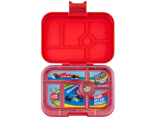 Yumbox Original bento madkasse rød/racerbil med 6 rum