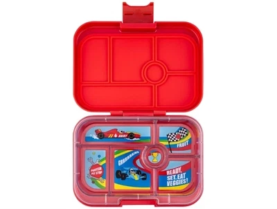 Yumbox Original bento madkasse rød/racerbil med 6 rum
