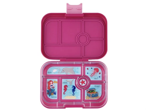 Yumbox Original bento madkasse malibu lilla/havfrue med 6 rum