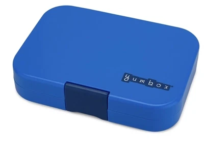 Yumbox Original bento madkasse blå/sjove monstre med 6 rum