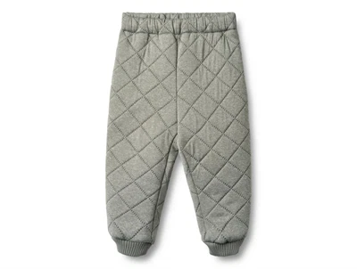 Wheat termobukser i farven thunder melange set forfra