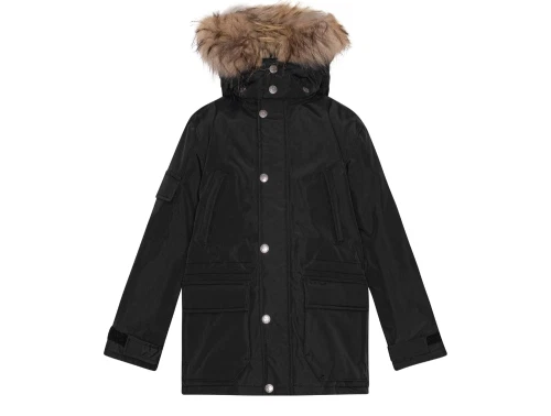 VER de TERRE Nordic vinterjakke i black set forfra