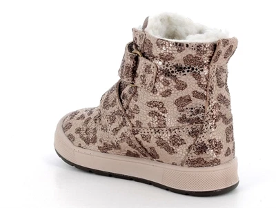 Primigi vinterstøvle rosa glitter til baby med velcro