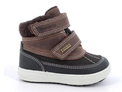 Primigi vinterstøvle brun/sort med uldmix og GORE-TEX