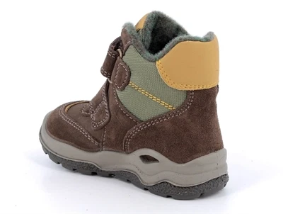 Primigi vinterstøvle brun og oliven med velcro