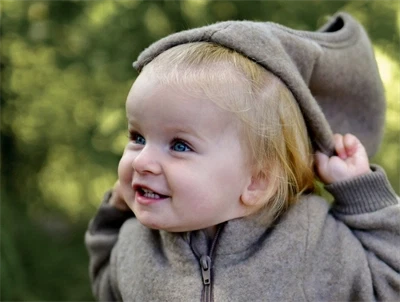 Mikk-Line uld elefanthue i melange denver set på barn