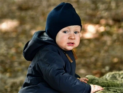 Mikk-Line uld elefanthue blue nights med dobbelt lag og vindstop