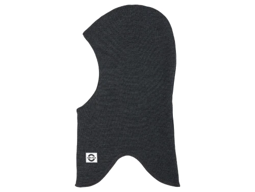 Mikk-Line uld elefanthue dark grey melange med dobbelt lag og vindstop