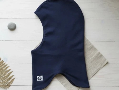 Mikk-Line elefanthue blue nights med stræk og dobbelt lag