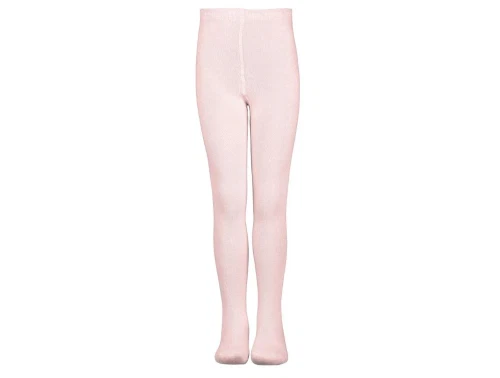 melton strømpebukser i lyserød bambusviskose, set forfra