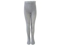 melton strømpebukser i lysegrå bambusviskose, set forfra