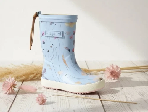 Bisgaard gummistøvle lavendel med blomster
