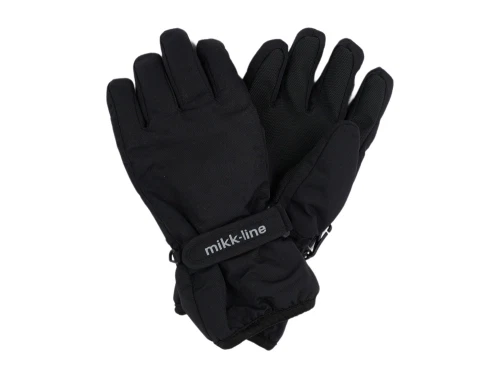 Mikk-Line handsker i sort med velcro