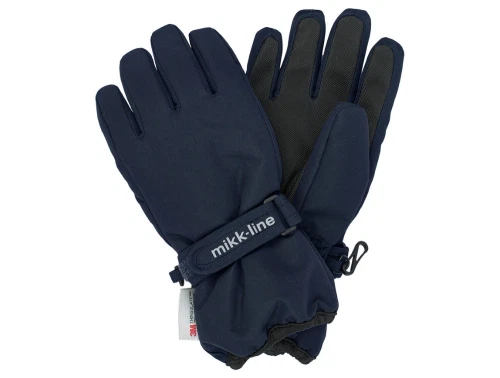 Mikk-Line handsker i mørkeblå nuance med velcro
